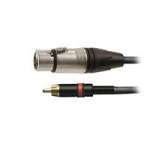 High Quality Cable - XLR F single to a RCA (phono) single - 2M High Quality Cable - XLR F single to a RCA (phono) single - 2M